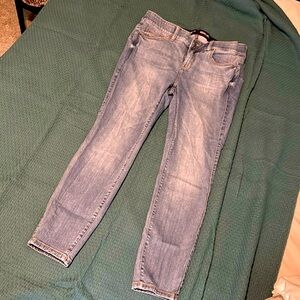 Torrid Bombshell Skinny Jeans. Size 16R. Faded blue.